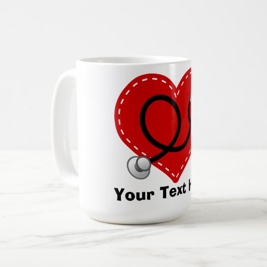 Personalisierte Krankenschwester-Tasse Kaffeetasse (Vorderseite Links)
