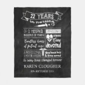 Personalisierte Krankenschwestern Blanket Krankens Fleecedecke (Vorderseite)