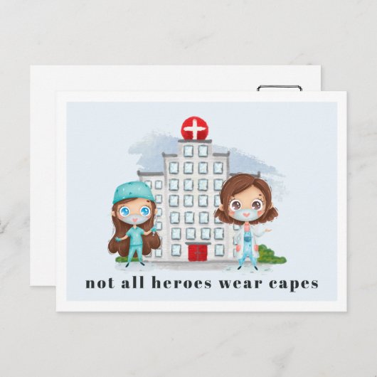 Personalisierte Krankenversicherung dank Ihrer Kar Postkarte (Vorne/Hinten)