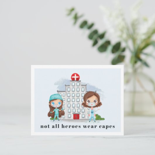 Personalisierte Krankenversicherung dank Ihrer Kar Postkarte (Stehend Vorderseite)