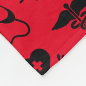 Personalisierte Krankenversicherung Fleecedecke (Ecke)