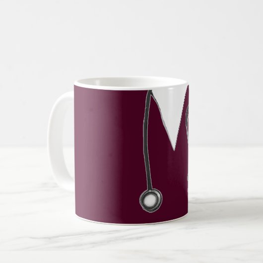Personalisierte Krankenversicherung Kaffeetasse (Vorderseite Links)