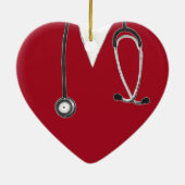 Personalisierte Krankenversicherung Keramik Ornament (Hinten)