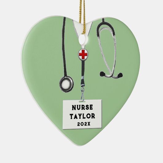 Personalisierte Krankenversicherung Keramik Ornament (Rechts)