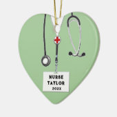 Personalisierte Krankenversicherung Keramik Ornament (Links)