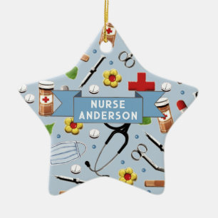 Personalisierte Krankenversicherung Keramik Ornament