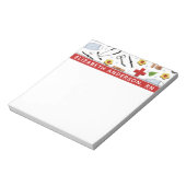 Personalisierte Krankenversicherung Notizblock (Rotiert)