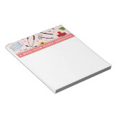 Personalisierte Krankenversicherung Notizblock (angewinkelt)