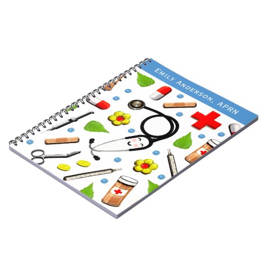 Personalisierte Krankenversicherung Notizblock (Linke Seite)