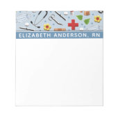 Personalisierte Krankenversicherung Notizblock (Vorderseite)