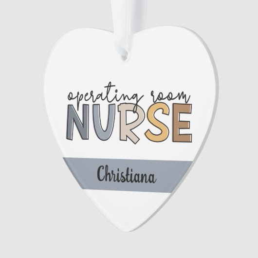 Personalisierte Krankenversicherung oder Krankenve Ornament (Vorderseite)