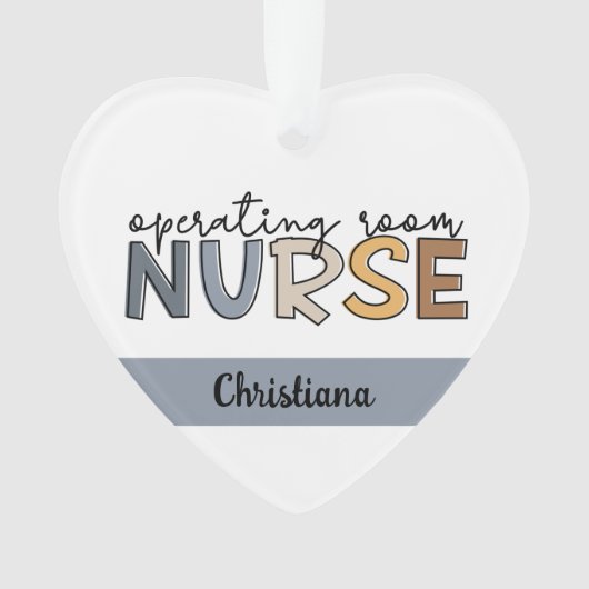 Personalisierte Krankenversicherung oder Krankenve Ornament (Vorderseite)