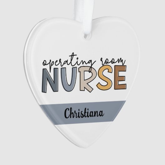 Personalisierte Krankenversicherung oder Krankenve Ornament (Vorderseite)