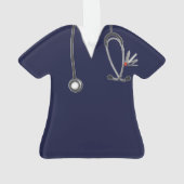 Personalisierte Krankenversicherung Ornament (Rückseite)