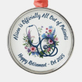 Personalisierte Krankenversicherung Ornament Aus Metall (Vorne)