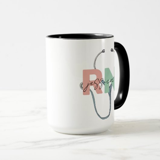 Personalisierte Krankenversicherung Retro Custom R Tasse (VorderseiteRechts)