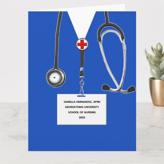 Personalisierte Krankenversicherungskarte Abschlus Karte (Kleine Pflanze)