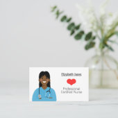 Personalisierte Krankenversicherungskarte Avatar Visitenkarte (Stehend Vorderseite)