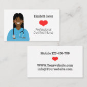 Personalisierte Krankenversicherungskarte Avatar Visitenkarte (Vorne/Hinten)