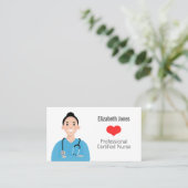 Personalisierte Krankenversicherungskarte Visitenkarte (Stehend Vorderseite)