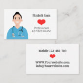 Personalisierte Krankenversicherungskarte Visitenkarte (Vorne/Hinten)