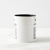 Personalisierte Krasse Tech Nutrition Fakten Zweifarbige Tasse (Mittel)