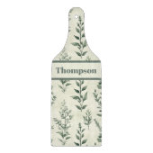 Personalisierte Kräutermuster-Pflanze Schneidebrett (Vorderseite)