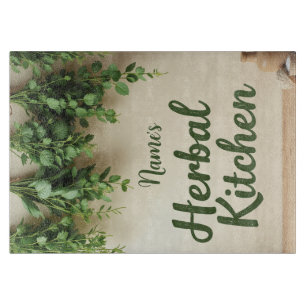 Personalisierte Kräuterschneidewand Schneidebrett