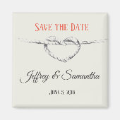 Personalisierte Krawatte des Knotens / Speichern d Magnet (Vorne)