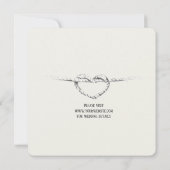 Personalisierte Krawatte die Einladung (Rückseite)