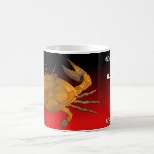 Personalisierte Krebs Holz Krabbe von Valxart.com Kaffeetasse