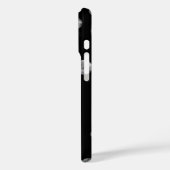 personalisierte Kreise auf schwarz Case-Mate iPhone Hülle (Rückseite / Links)