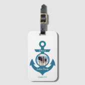 Personalisierte Kreuzfahrt Familienreise mit Ihrem Gepäckanhänger (Vorderseite Vertikal)