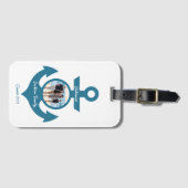 Personalisierte Kreuzfahrt Familienreise mit Ihrem Gepäckanhänger (Vorderseite (Horizontal))