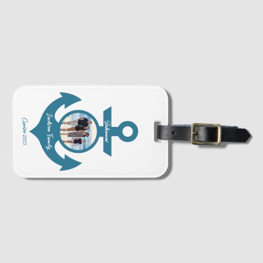 Personalisierte Kreuzfahrt Familienreise mit Ihrem Gepäckanhänger (Vorderseite (Horizontal))