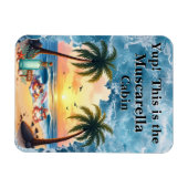 Personalisierte Kreuzfahrt Kabinentür Magnet (Horizontal)