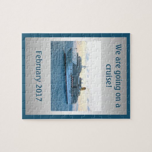 Personalisierte Kreuzfahrt-Überraschung Puzzle (Horizontal)