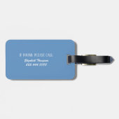 Personalisierte Kreuzfahrtmarke | Sonnenreise Gepäckanhänger (Rückseite horizontal)