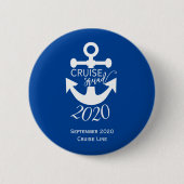 Personalisierte Kreuzfahrtschiff-Gruppenreise Button (Vorderseite)