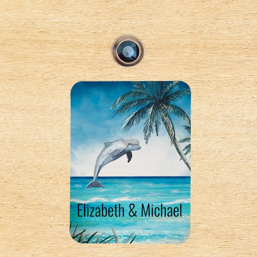 Personalisierte Kreuzfahrttüre Dolphin Marker Magn Magnet