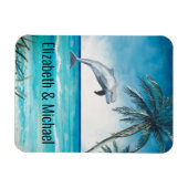 Personalisierte Kreuzfahrttüre Dolphin Marker Magn Magnet (Horizontal)