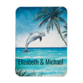 Personalisierte Kreuzfahrttüre Dolphin Marker Magn Magnet (Vertikal)