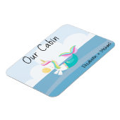 Personalisierte Kreuzfahrttüre Meerjungfrau Einhor Magnet (Linke Seite)