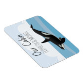 Personalisierte Kreuzfahrttüre Orca Killer Whale M Magnet (Rechte Seite)