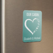 Personalisierte Kreuzungstür Herzstück Lover Magnet