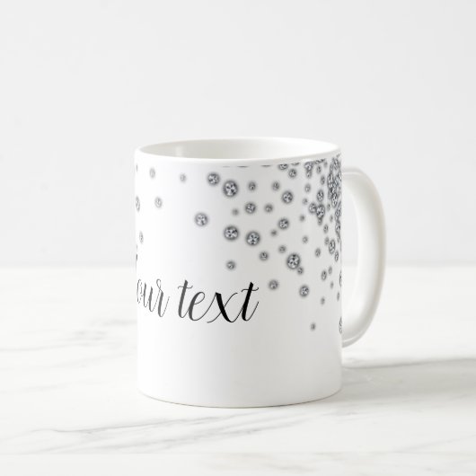 Personalisierte Kristall-Tasse Hinzufügen eines Te Kaffeetasse (VorderseiteRechts)