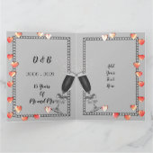 Personalisierte Kristalljubiläumskarte zum 15. Jah Karte (Innenseite)