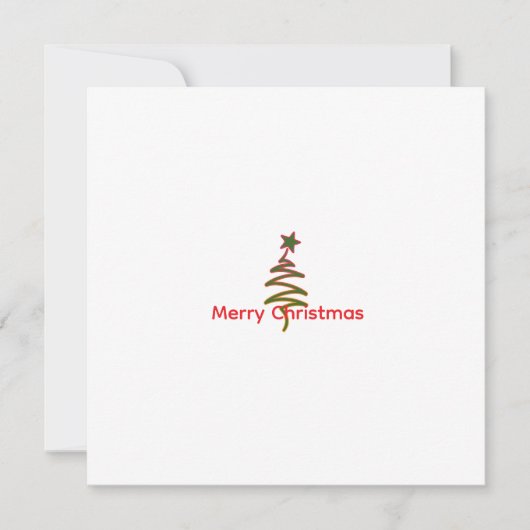 Personalisierte Kritzelbaum + Stern Weihnachtskart (Vorderseite)
