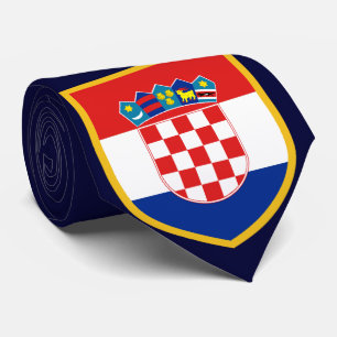 Personalisierte Kroatien-Flagge Krawatte