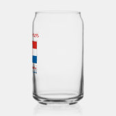 Personalisierte kroatische Flagge  Dosenglas (Links)